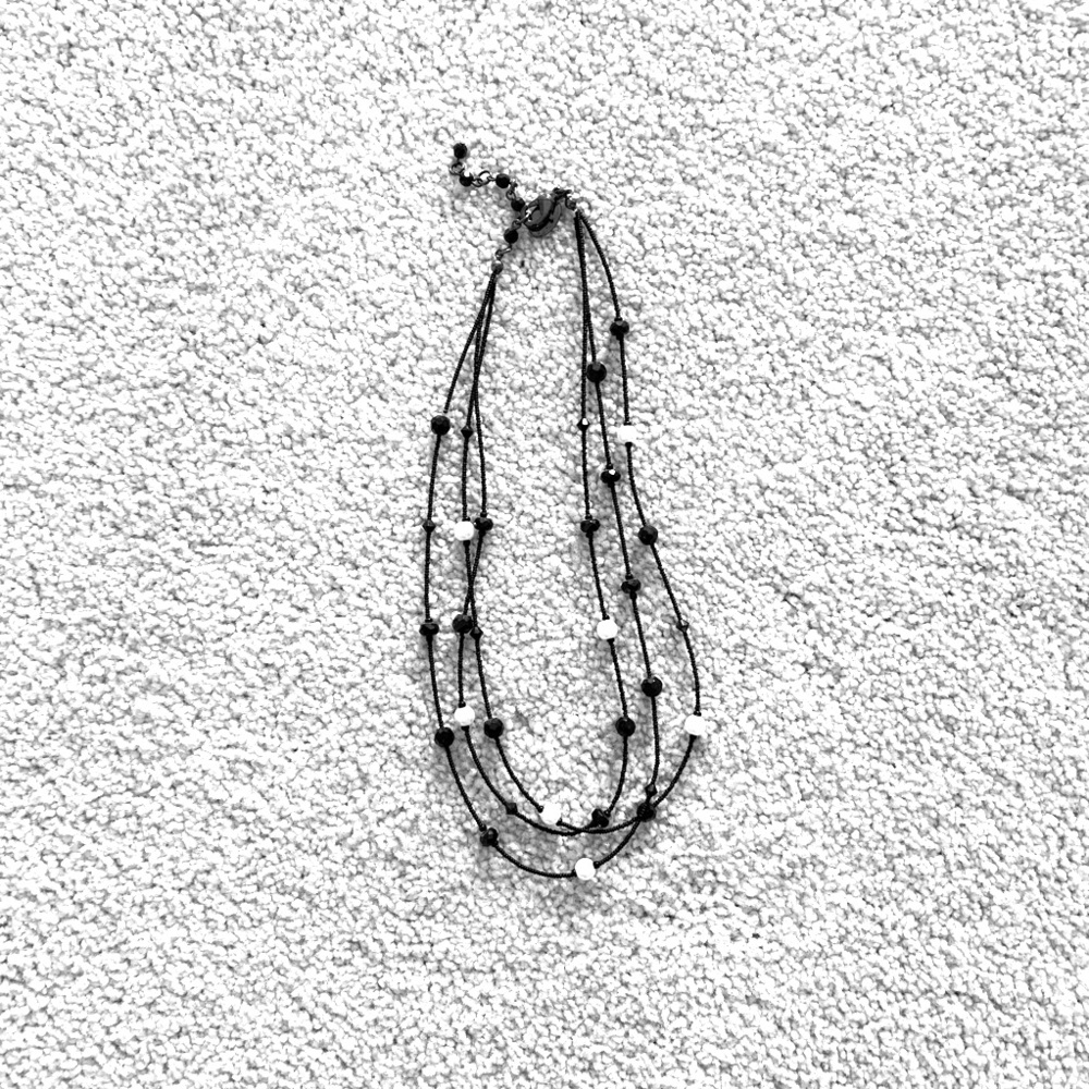 New! black and white pearl necklace - WHBM